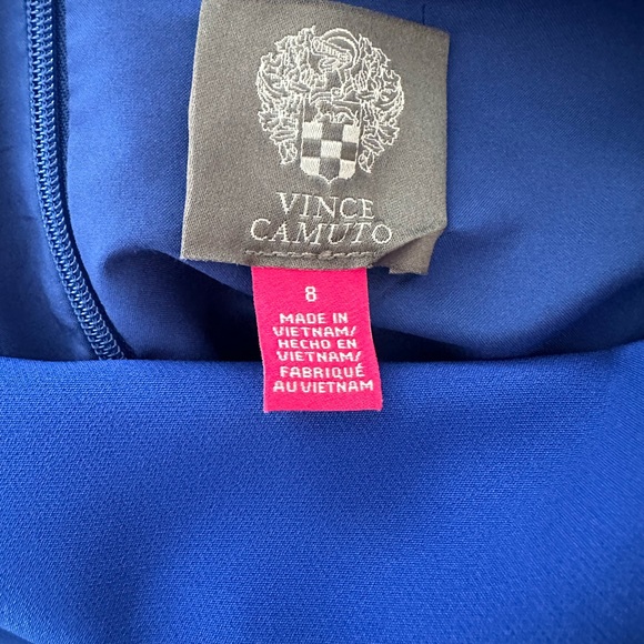 Vince Camuto  Camuto Off the Shoulder Jumpsuit Cobalt - Picture 4 of 7